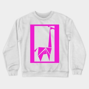 Pink Abstract Giraffe Crewneck Sweatshirt